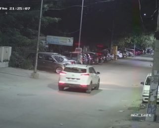 पत्रकार को हानी पहुंचाने के मकसद से पीछा करने वाले शराब माफियाओं की निकाल ली गई है सी सी टी वी फुटेज , ह्युंडई क्रेटा गाड़ी से किया गया था पीछा।